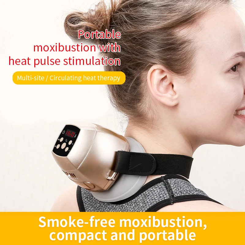 Portable Moxibustion Device Home-Use Warm Belly Steam Moxibustion Therapy Instrument Electric Smokeless Warm Moxibustion Device