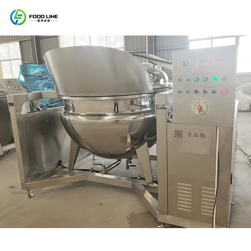 Commercial Sugar Cane Juice Boiling Machine Gummy Candy Fudge Boiler Mixer Pot
