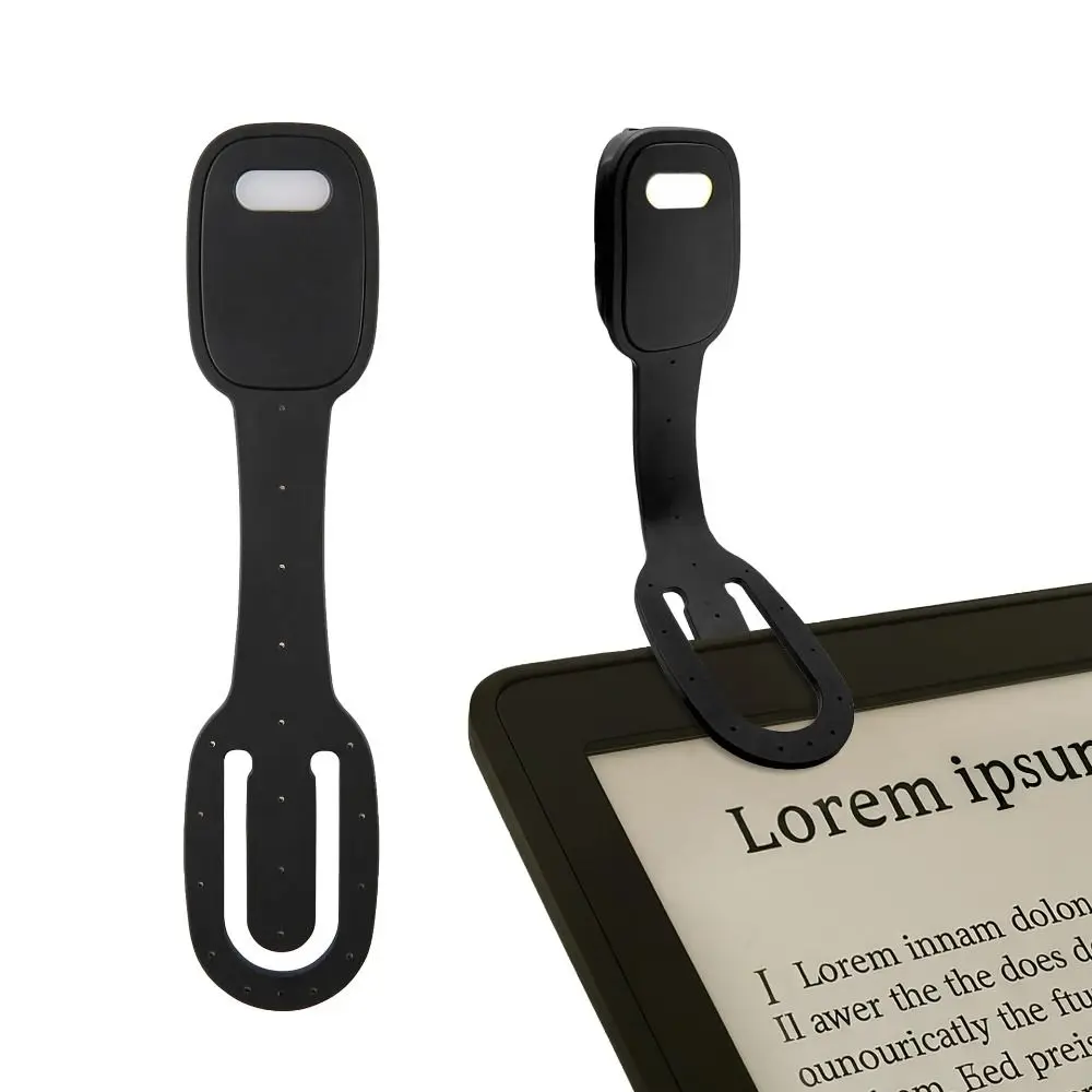 

2-in-1 Clip-On Book Light Rechargeable with Dimmable Brightness LED Reading Light Eye-Caring Ultra-thin Bookmark Lamp Home