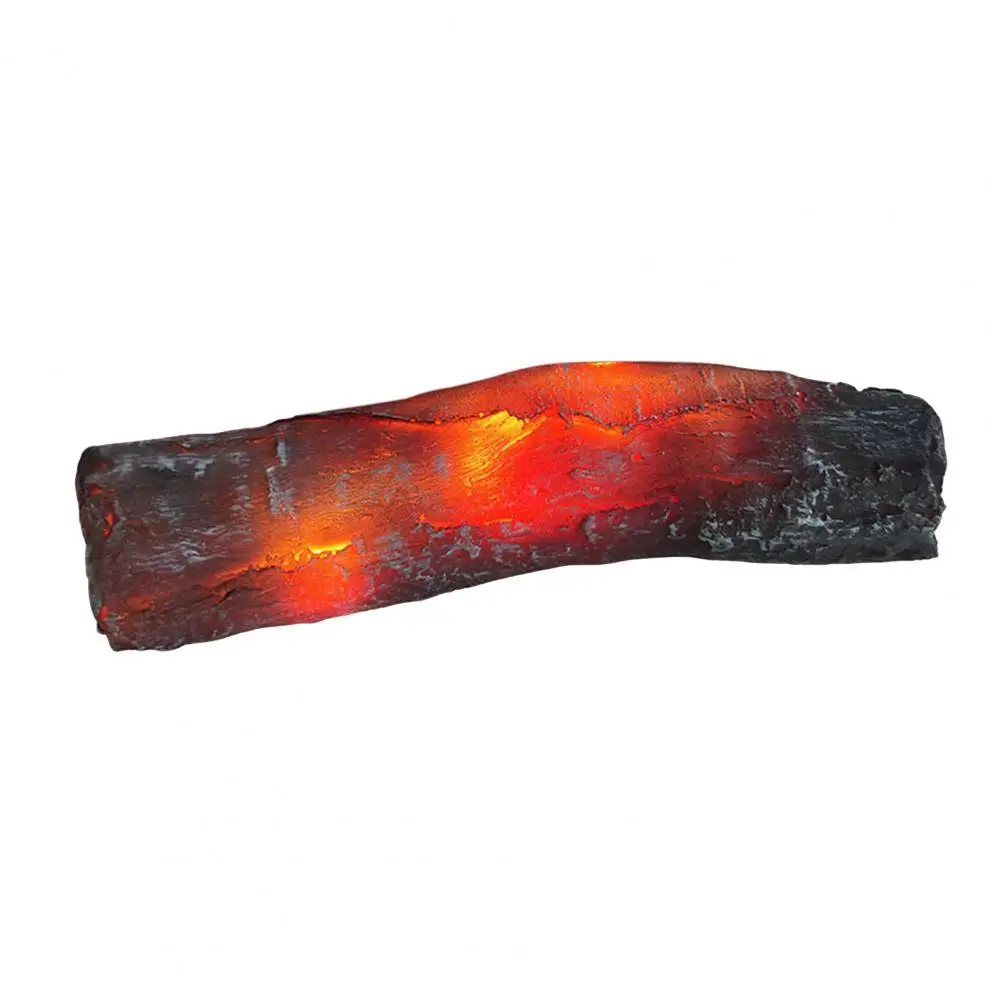 Safe Flameless Fireplace Lamps Led Artificial Charcoal Ornaments Flameless Fake Campfire Logs Plug-in Atmosphere for Indoor