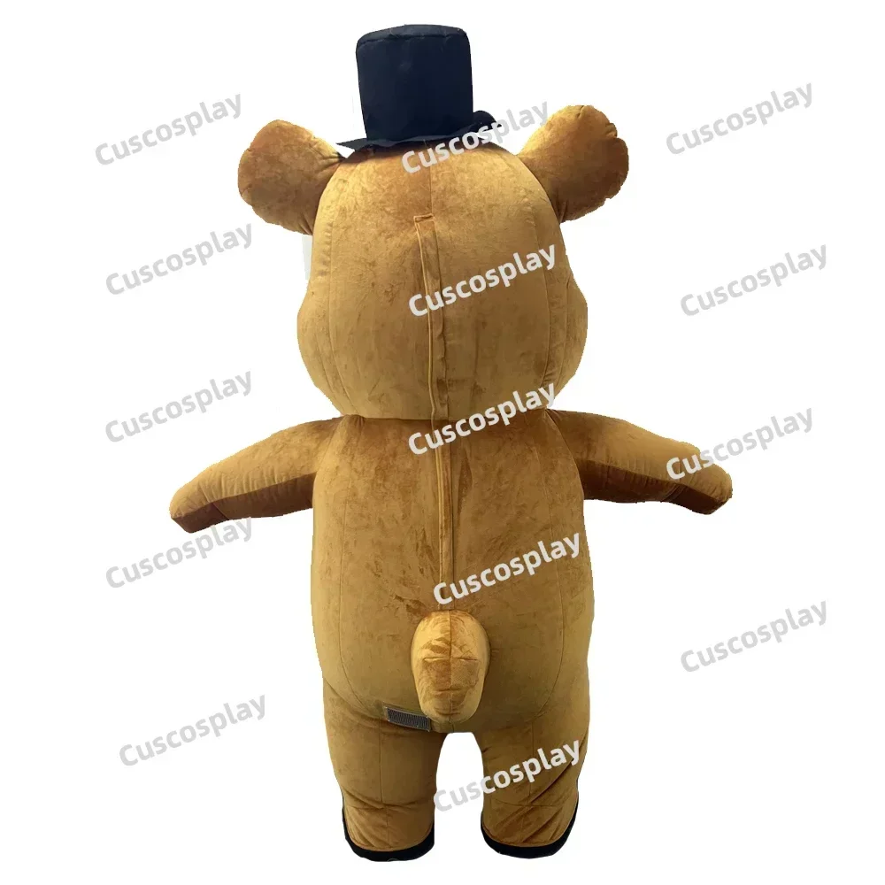 Christmas 2m Inflatable Bear Mascot Costume Cosplay For Adult Suit Brown Bear Role Play Dress Up Costume Party Carnival No Batt