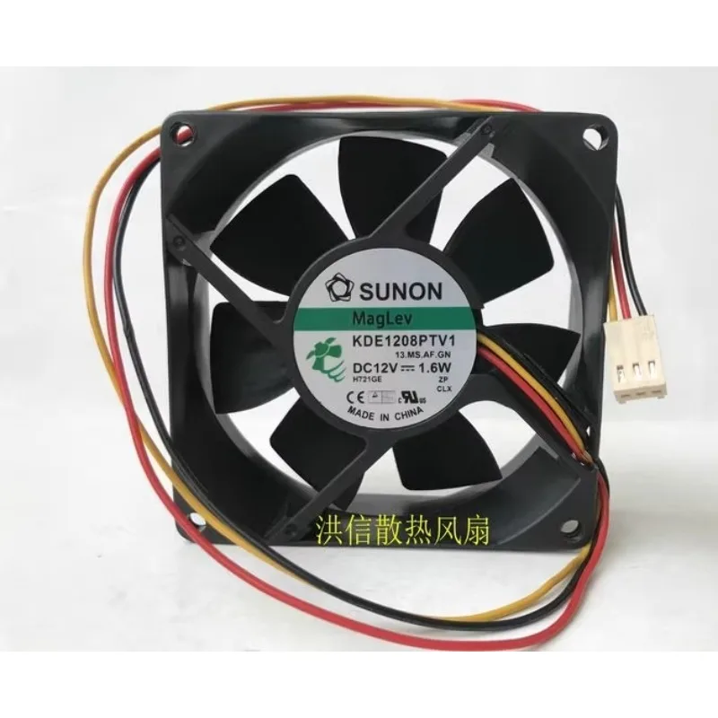 New Cooler Fan for SUNON 8025 KDE1208PTV1 DC12V 1.6W Cooling Fan 80 * 80 * 25MM