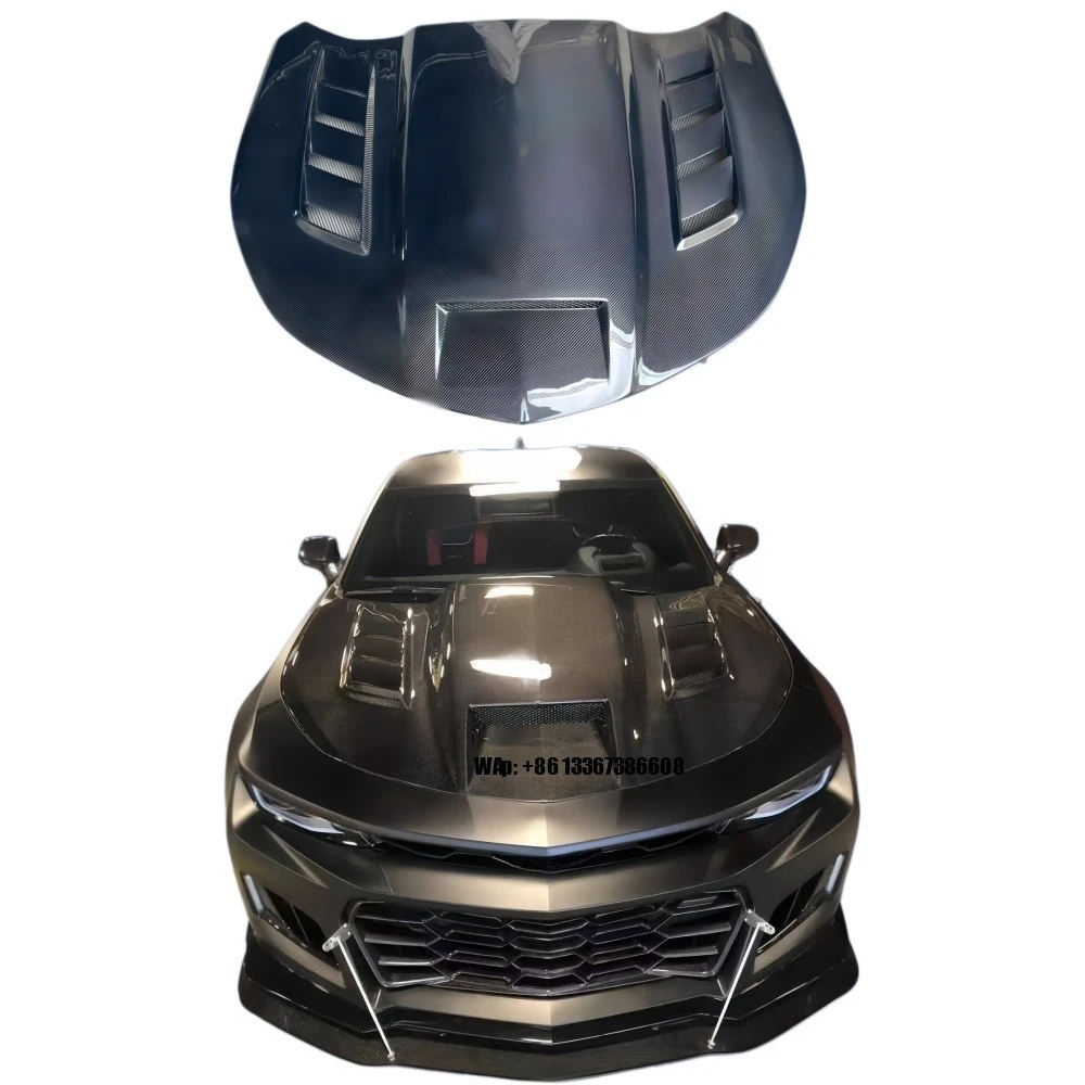 

Hot Selling High Quality Carbon Fiber Hood for 2016-2023 Camaro with Multiple Vents & Cooling Function