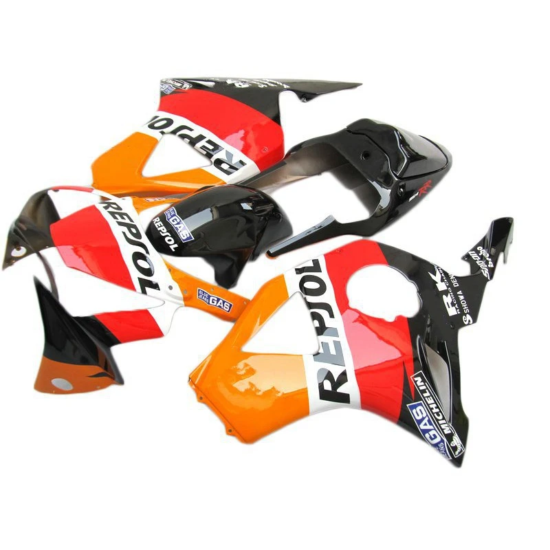 Custom painting Fairing kit Fit For Honda CBR954rr 02 03 Orange black fairings CBR 954RR 2002 2003 Bodywork Parts MX87