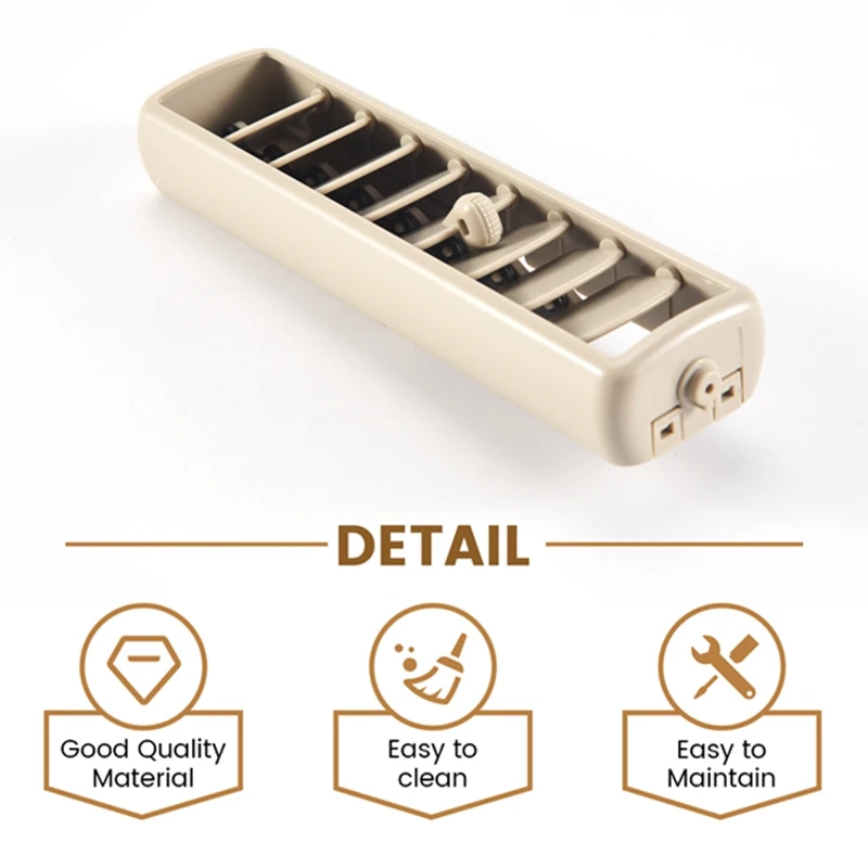 سقف السيارة العلوي الجانب تكييف الهواء تنفيس المخرج لوحة A/C غطاء مصبغة تثبيت لميتسوبيشي باجيرو V93 V97 #5