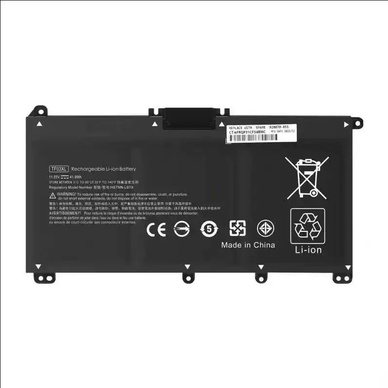Laptop Battery TF03XL For Pavilion 15-CS 15-CC 15-CD 17-BY 17-AR TPN-C136 TPN-I130 TPN-Q207 HSTNN-UB7J HSTNN-LB7 11.55V/41.7WH
