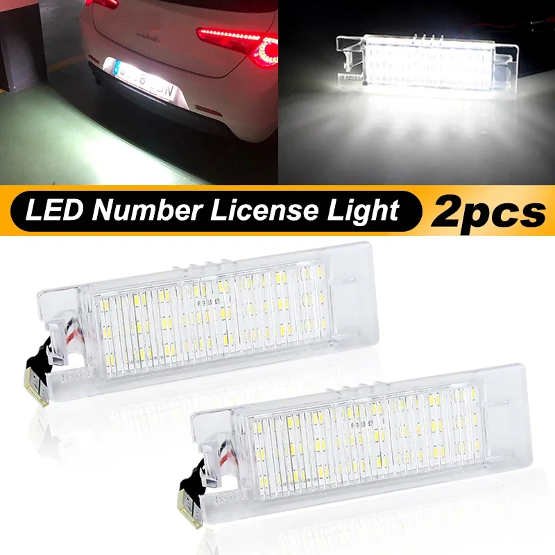 

2Pcs Canbus LED License Plate Light White For Alfa Romeo 147 156 159 166 Brera Giulietta Type 940 MiTo Romeo GT Spider 939