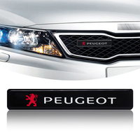 Car Decorative Light LED Front Hood Grille Emblem Badge Decor For Peugeot 2008 107 106 205 206 307 308 3008 207 208 407 408 508