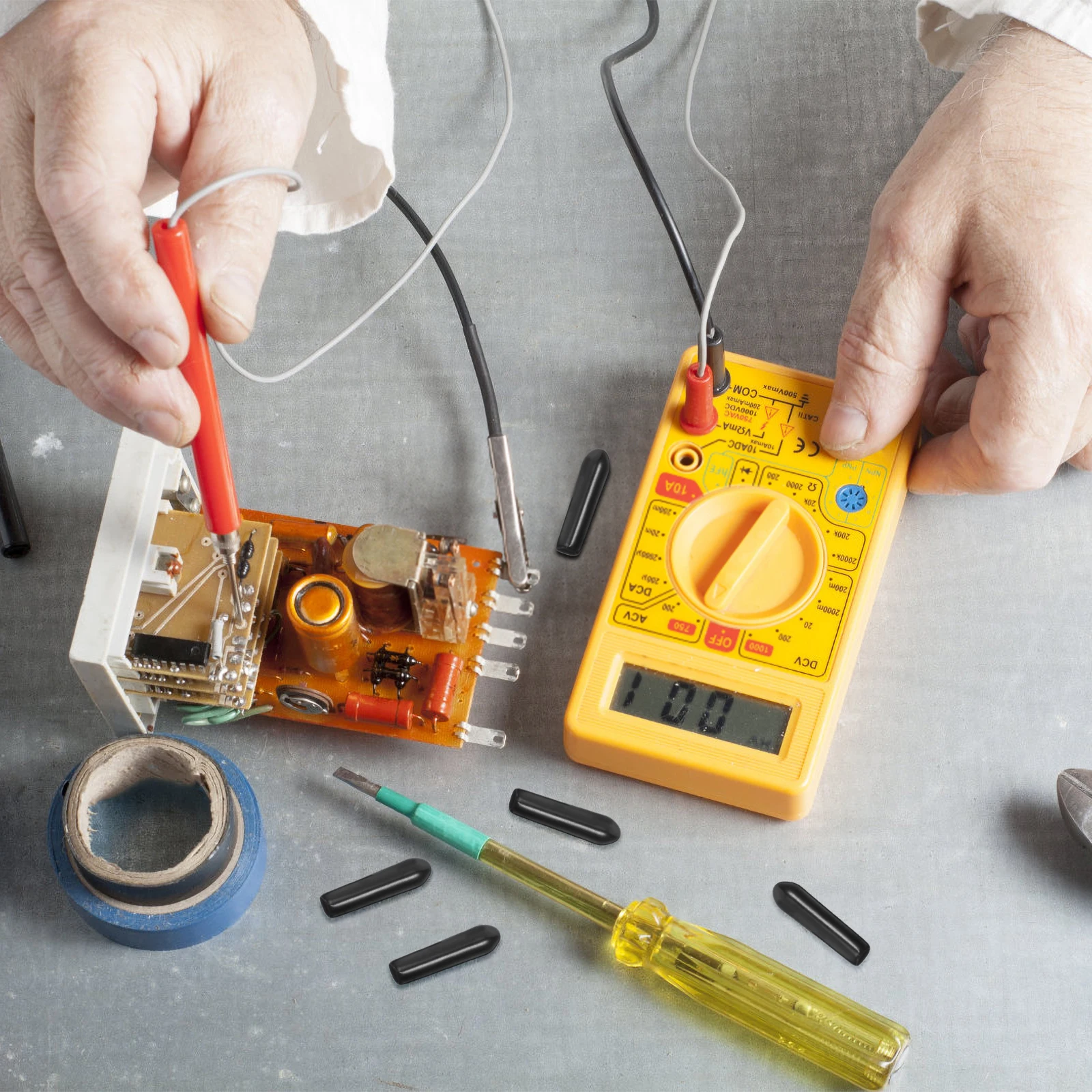 

200pcs Screw Thread Protectors Plastic Bolt Covers Dust Proof Elastic End Caps For niture Floor Car Boat Protection Bolt