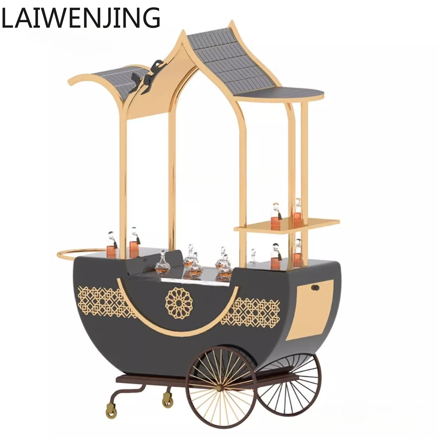 

SGF night market float shopping mall wrought iron stall snacks mobile promotional stall car