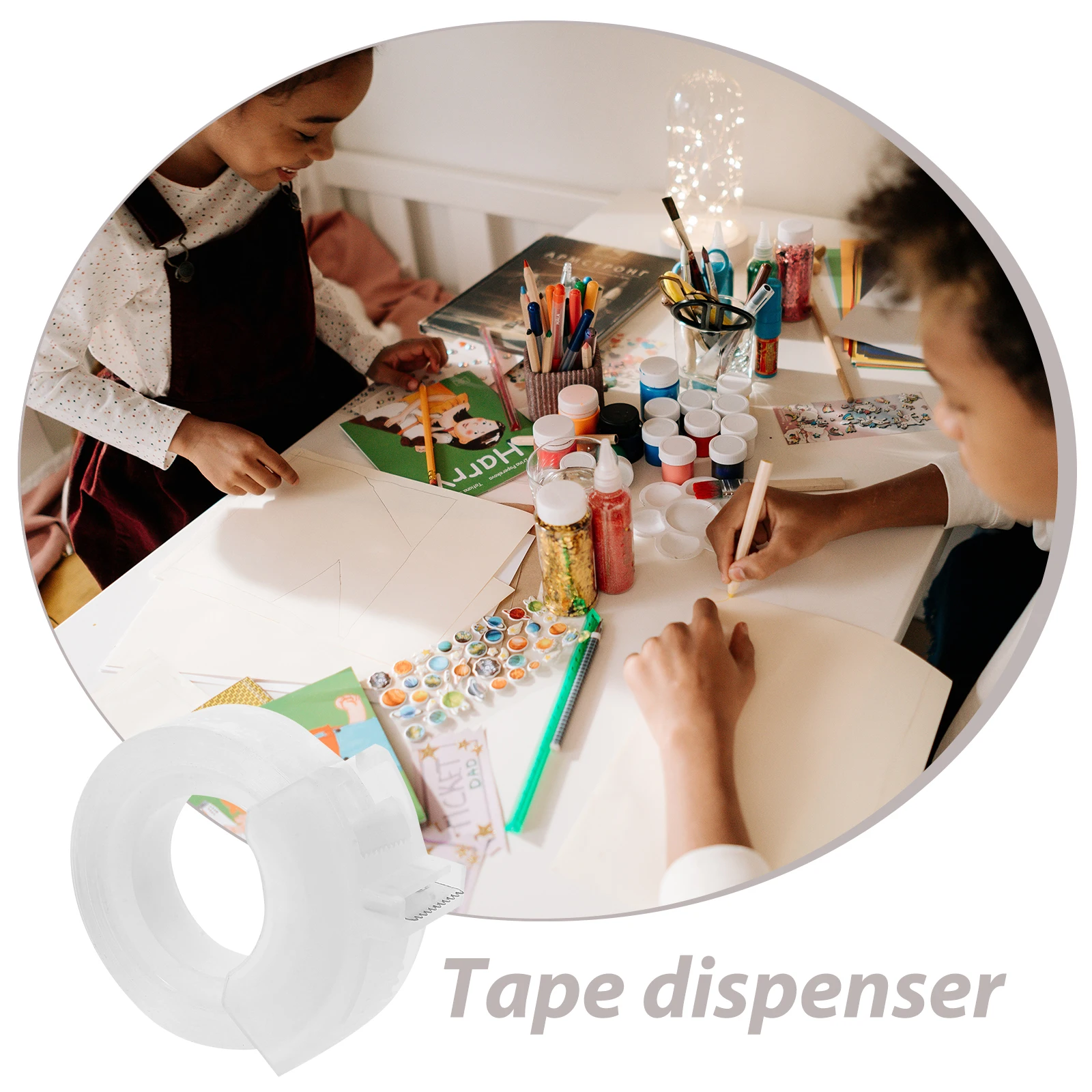 

Tape Holder Hand Dispenser Mini Packaging Dispensers Desk Plastic Office Masking Glue