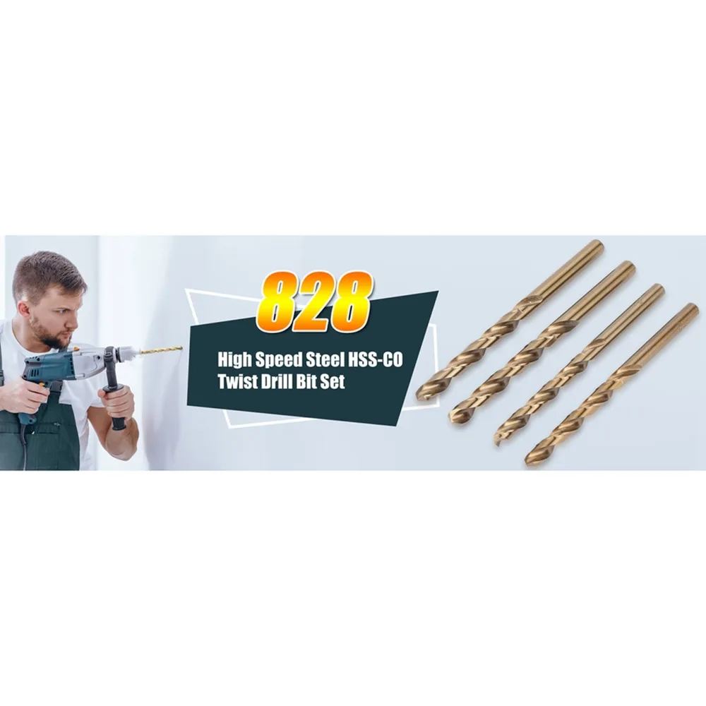 

M35 Cobalt Material M35 Cobalt Drill Bit Set HSS Drill Bit High Precision Grinding HSS-CO Twist Drills Twist Drill Bit