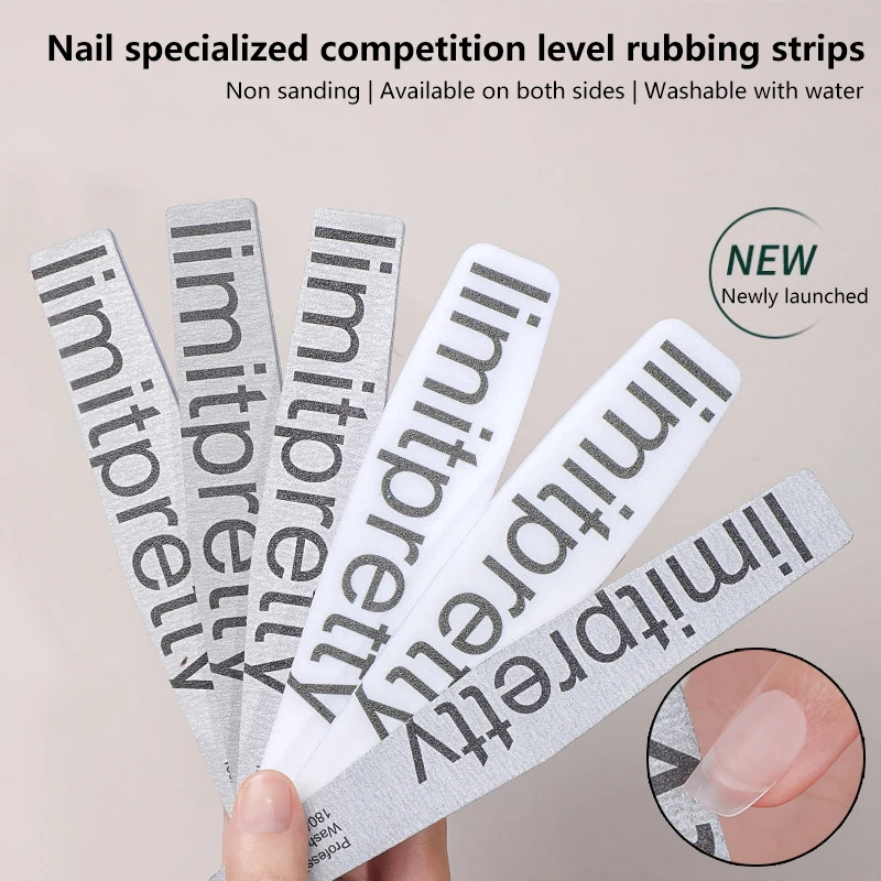 1Pcs Replacement Sand Paper Nail File Metal Handle Removable Buffer 150/180/240 Double-sided Strips Manicure Nail Art Files