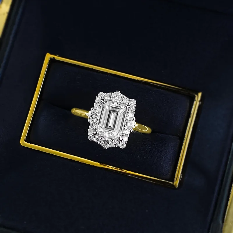 

Элегантное женское кольцо с бриллиантом в лаборатории, 100% настоящее серебро 925 пробы, вечерние обручальные кольца для женщин, свадебные обручальные украшения, подарок