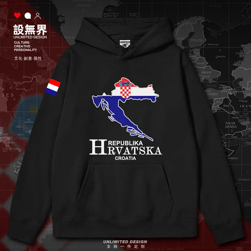 Croatian National Map mens hoodies Sportswear clothing long sleeve casual new for men men's sweatshirt clothes autumn winter