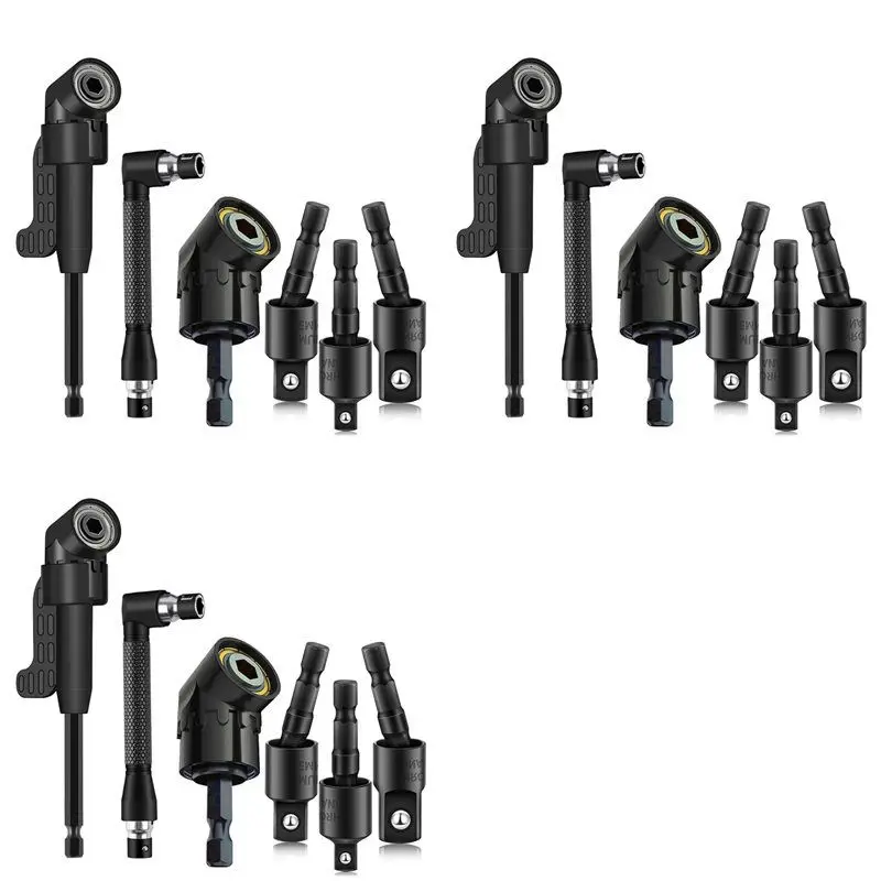 

Набор из 18 угловых насадок для дрели с 105-мм приспособлением ° Адаптер для угловой дрели и адаптер для ударных насадок-A68E