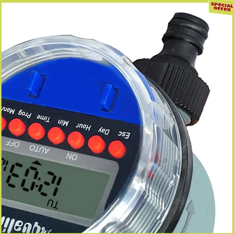 

A34R 1 PCS LCD Display Garden Watering Timer Plastic+Metal Irrigation System For Garden Watering