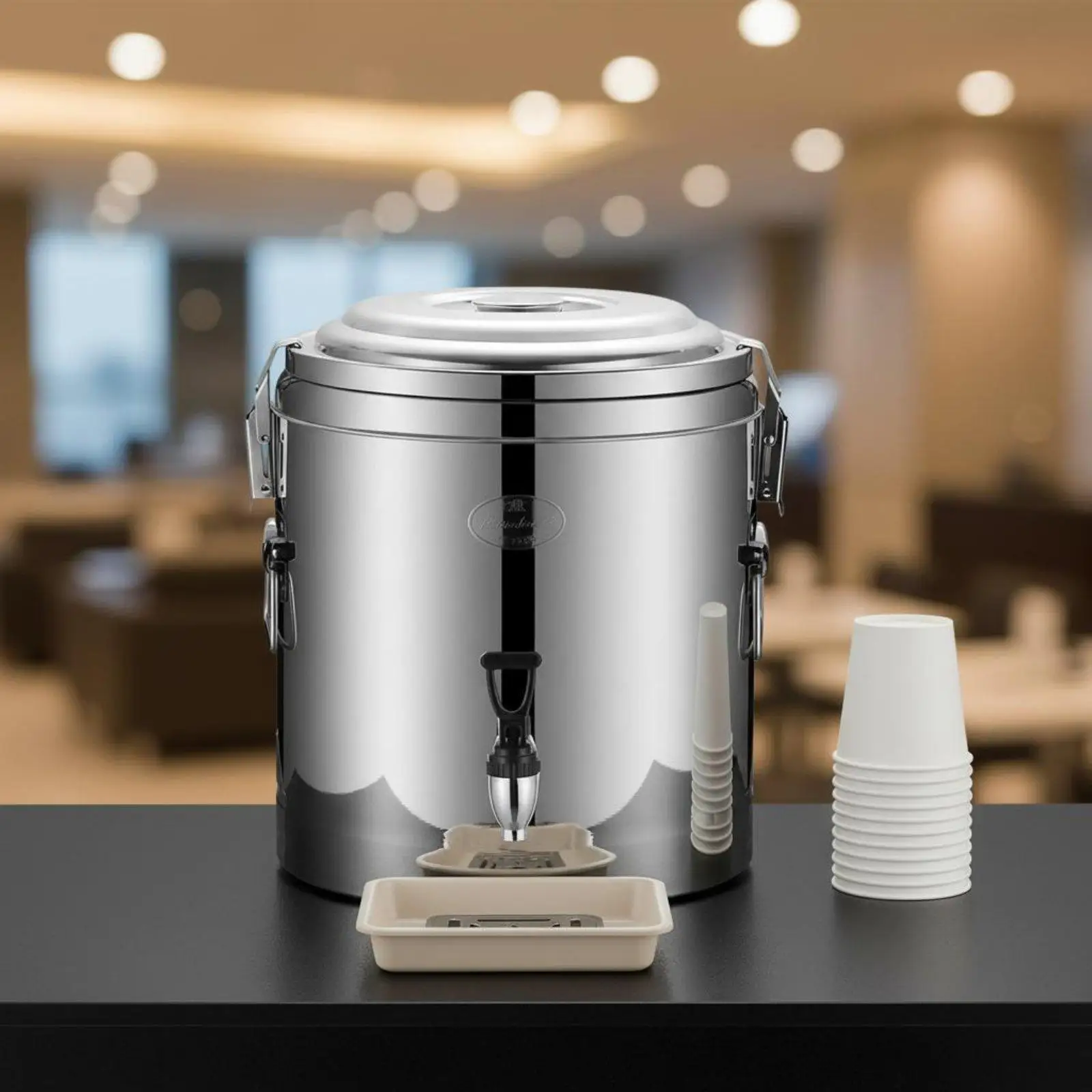Triple Layer Stainless Steel Bucket Thermal Container 12 24 Hour Insulation for Catering Buffet Restaurant Food Storage