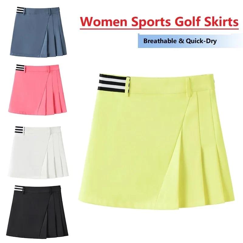 New Arrival Golf Tennis Skirts for Women High Waist Pleated Skirt Breathable Soft Athletic Workout Skort Gym Sports Fitness Yoga