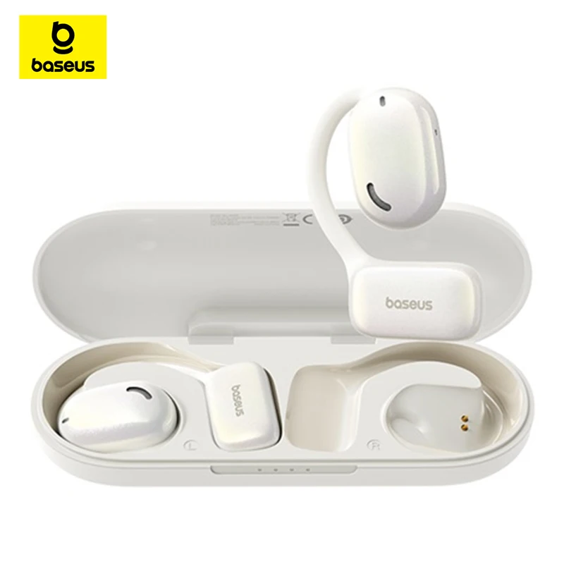 

Baseus AirGo AG20 Headphones Open Ear Clip Earphones Wireless Bluetooth 5.3 TWS Earbuds 2 Mic Call Noise Reduction Hifi Headset