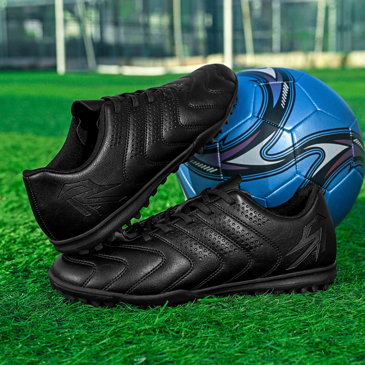 Sturdy Built TF Turf Football Boots Light PU Fabric Upper Rubber Grip Sole Budget Friendly For Student Football Lovers