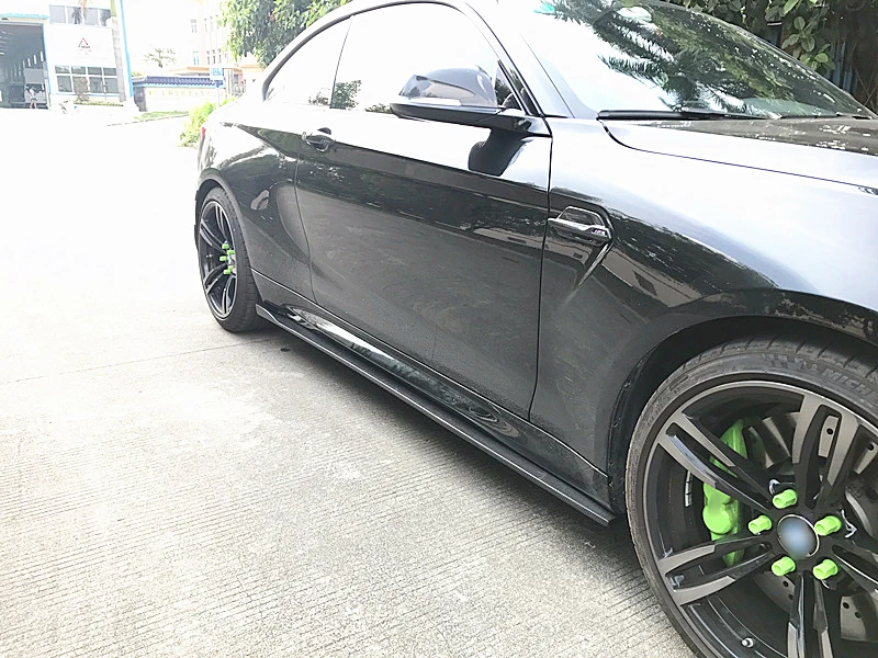 JCSportline M2 Carbon Side Skirts Extinsion For BMW F87 M2 Competition Coupe 2-Door 2016-2019