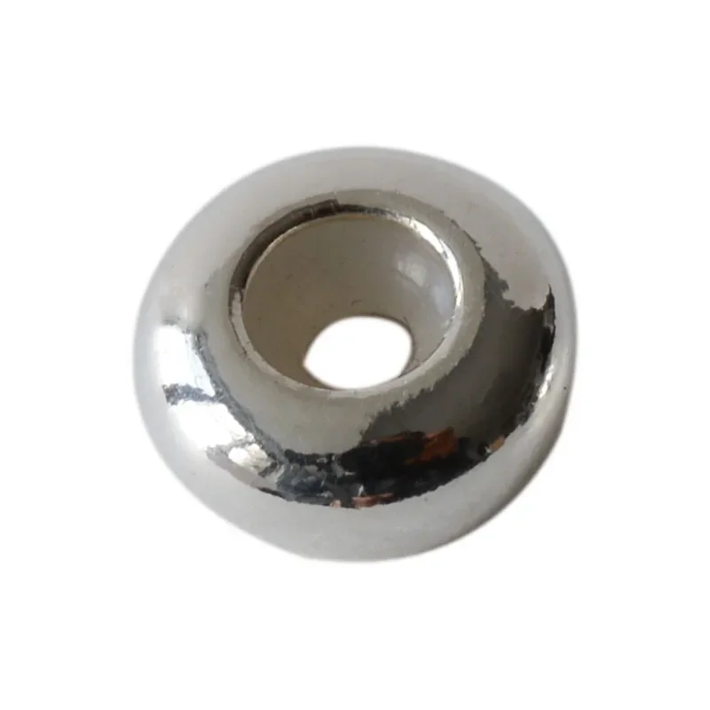Stałe 925 Sterling Silver gumowy stoper koraliki, korek klip wisiorki z koralikami z gumy wewnątrz fit bransoletki naszyjniki dla biżuterii