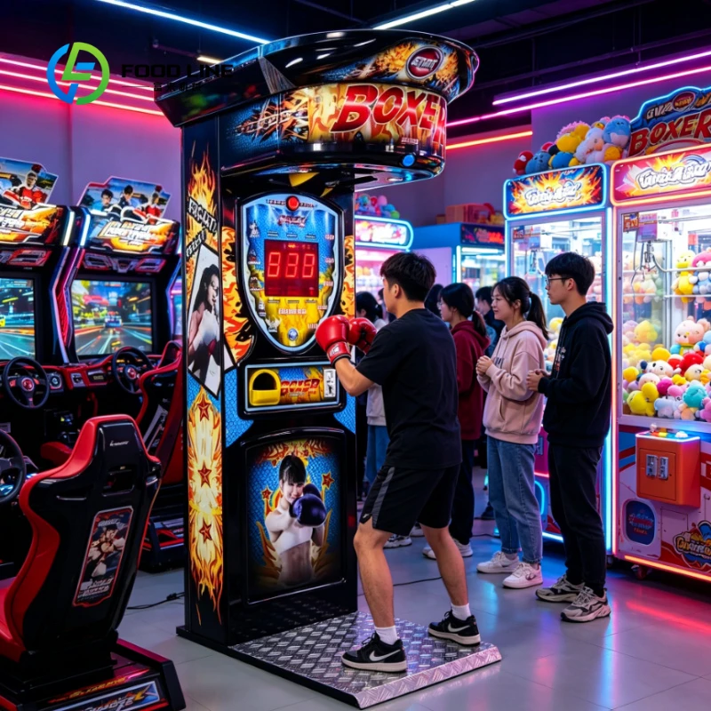 Customized Electric Boxing Machine Street Amusement Metal Coin Operated Boxing Game Vending Machine