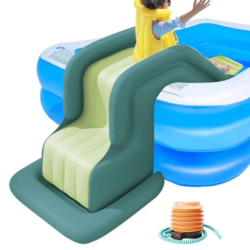 Kids Inflatable Swimming Pool Slide Fun Outdoor Anti-Tipping Waterpark Slides Toy Water Slides For Inflated Pools Water Games