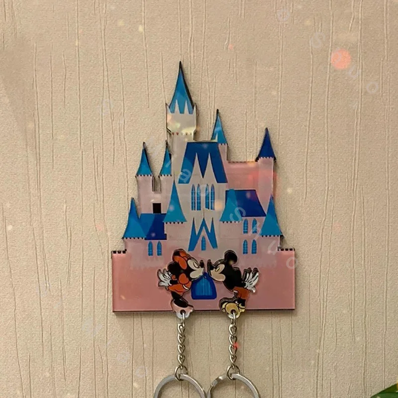 Disney Stitch paar sleutelhouder muur voorkomen verlies sleutel hanger minnaar sleutelhanger Home Decor koelkast sticker opslag Home Decor