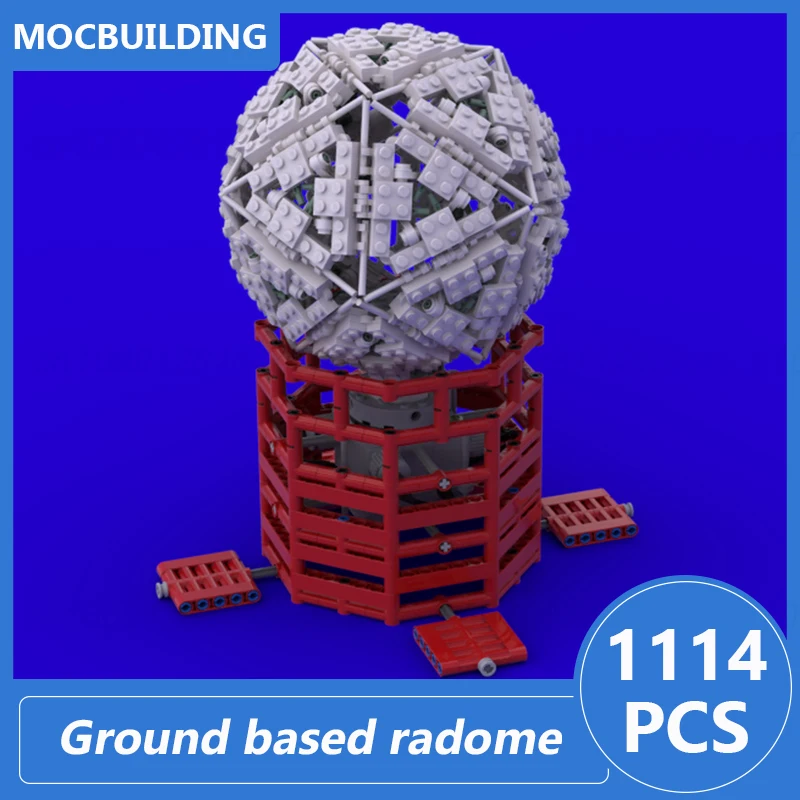 Troll Satellite Station Ground Based Radome Model Moc Building Blocks Diy Assemble Bricks Space Educational Toys Gifts 1114PCS