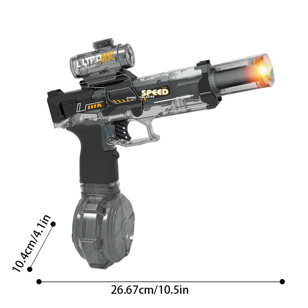 Pistola de agua eléctrica de alta presión para niños, juguetes de verano para exteriores, playa, piscina, jardín, juegos de lucha, ráfagas automáticas, regalos de pistola de agua