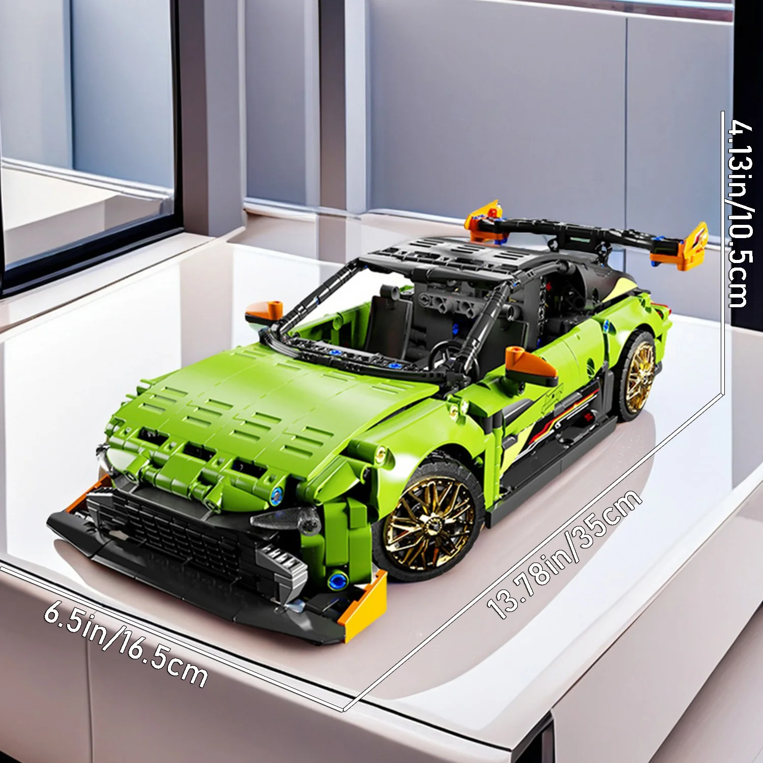 1360 قطعة سباق السيارات التقنية الرياضية اللبنات مجموعات الالعاب تجميع لغز نموذج الطوب الإبداعية مكتب عرض الهدايا #3
