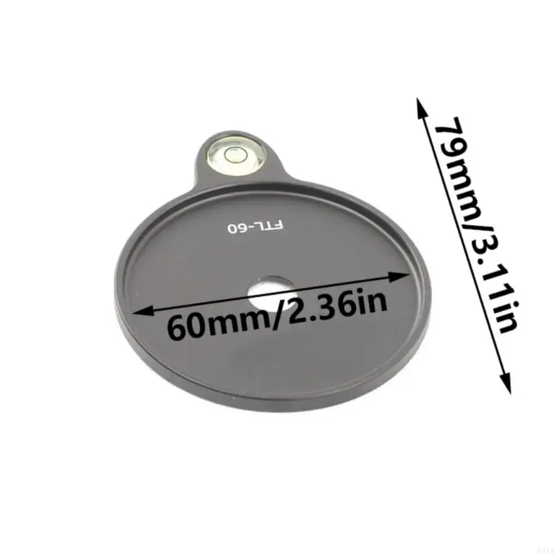 Tấm cân bằng giá chân R91A 60mm với mức độ bù hình tròn cấp độ bong bóng để thiết lập và điều chỉnh dễ dàng