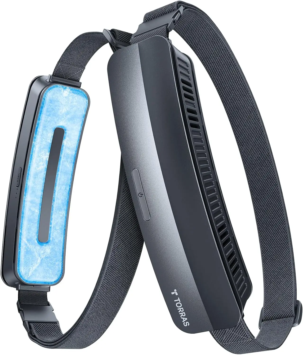 

Portable Waist Fan with 26ft/s Wind, Ultra-Light Wearable Belt for Full Body Cooling, Rechargeable Outdoor Use