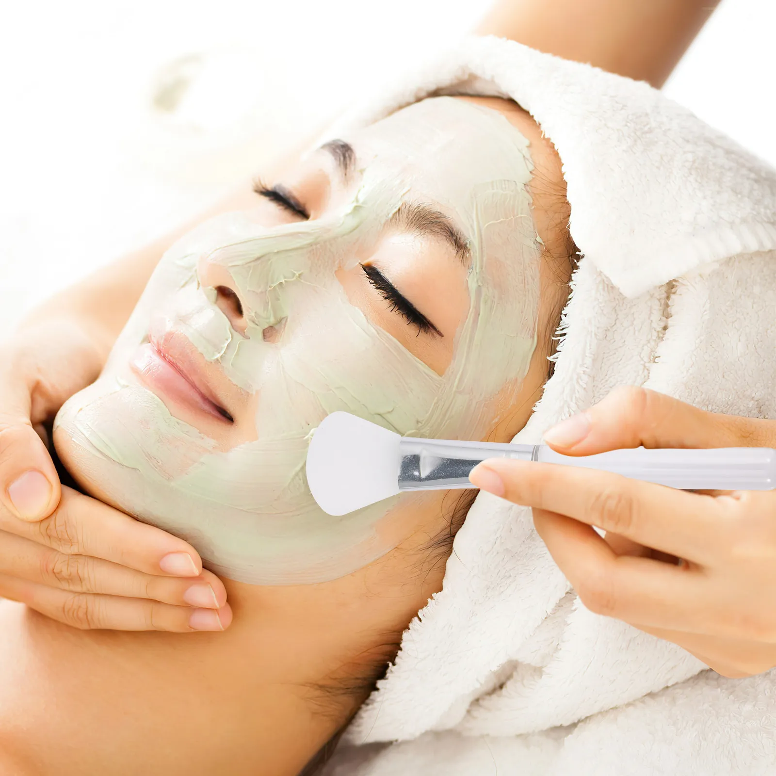 Juego de 5 Brochas Aplicadoras de Silicona para Mascarillas Faciales, Lociones Corporales y Mantecas, de Fácil Aplicación y Secado Rápido, Profesional