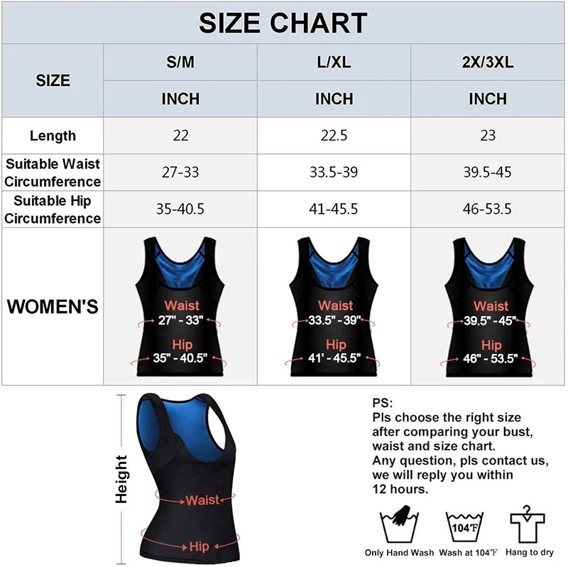 Hot Body Fat Burning Sweat Shaper Sauna Fitness Vest Gym Tank Top Shirts Suit For Slimming Weight Loss