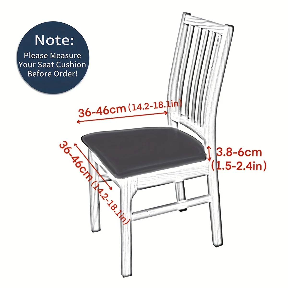 6-piece milk fiber chair cover, removable dustproof and waterproof chair cover set, elastic retractable seat protector