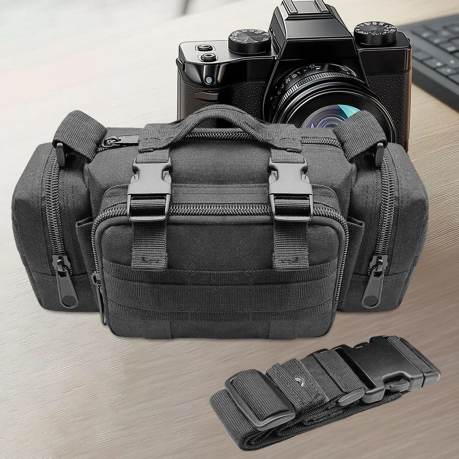 

Fishing Tackle Bag Utility Pouch Fanny Waist Pack Water Resistant Compact Duffel Waist Bag for Travel Climbing Outdoor