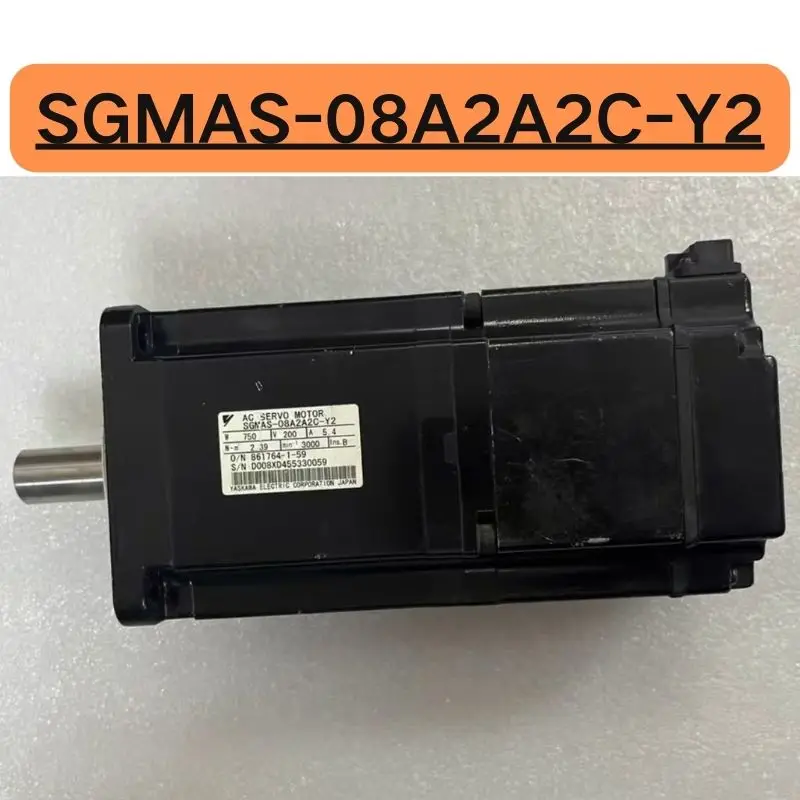 Second hand SGMAS-08A2A2C-Y2 750W servo motor tested OK and shipped quickly