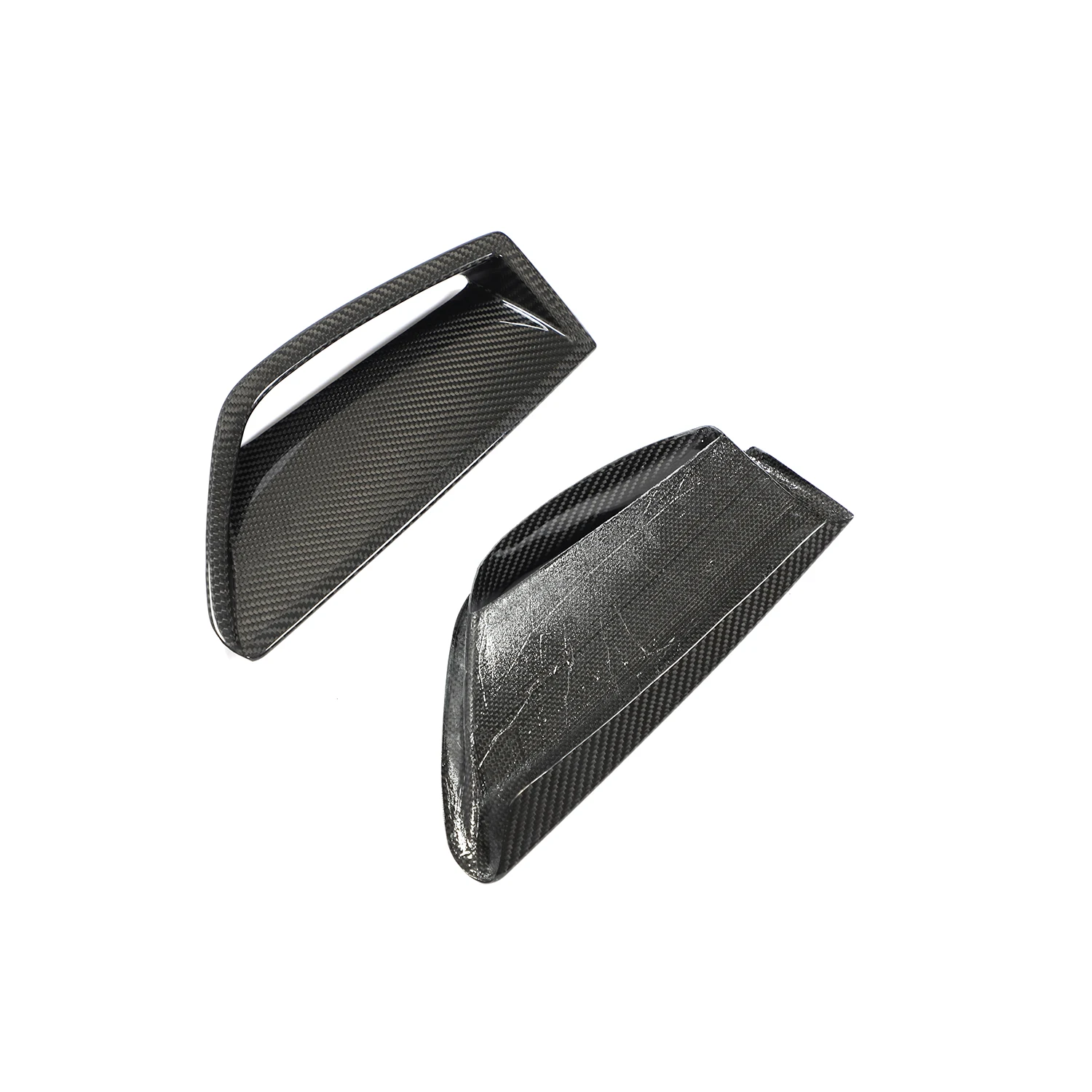 19-23 Auto Spare Parts Dry Carbon Fiber Front Bumper Scoop Trims for RS6 RS7 Avant Wagon 4-Door Dry Carbon Front Bumper air Vent