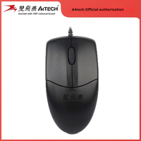 A4tech Officially Authorizes The Op-520 Silent Usb Pin Optical Wired Mouse Laptop Desktop Computer For Office And Home Use