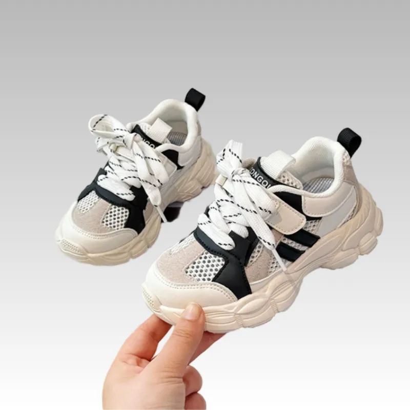 

2026 New Autumn Children Shoes For Boys Mesh Breathable Kids Sport Shoes Non-slip Fashion Toddler Girls Sneakers EU 26-37