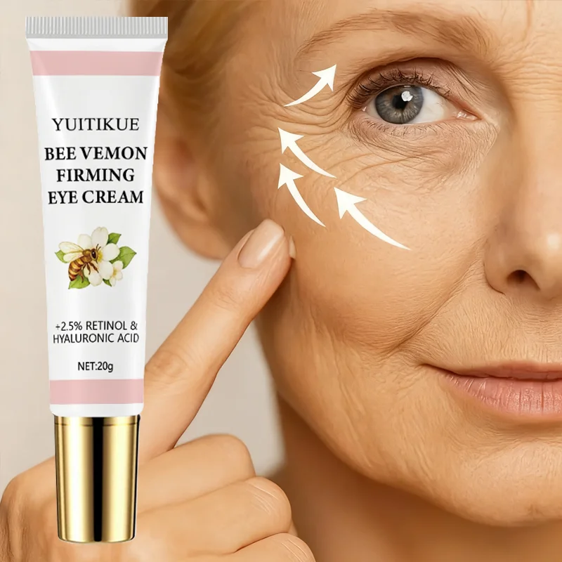 كريم شد العين من بي فينوم 20 جرام - مع 2.5% ريتينول وحمض الهيالورونيك والترطيب والرفع وتدليك لبشرة العين الرطبة