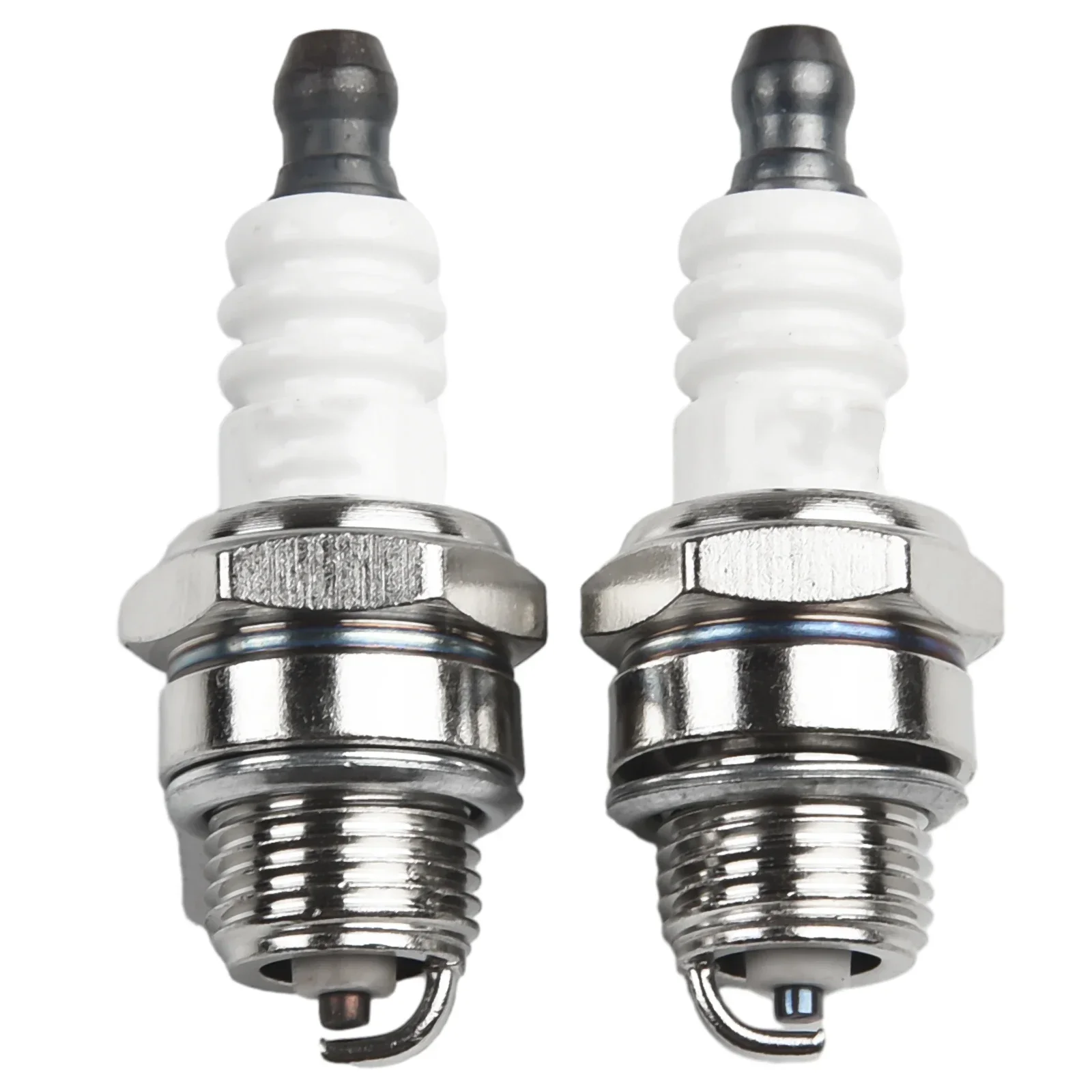 2pcs For RCJ7Y Spark Plug Chainsaw Brush Cutter Summer Garden Lawn Mower Power Tool Part Equipment Accessories