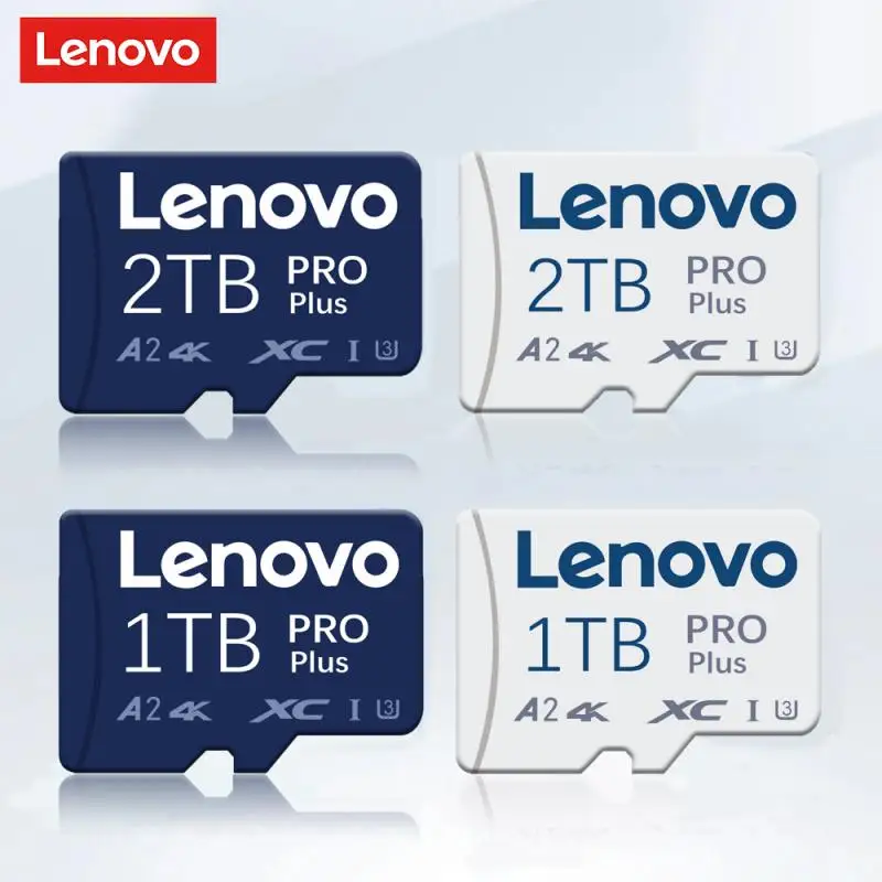 Cartão de Memória Lenovo para Telefones, Jogos, Ps4, Micro TF, SD, Flash, Classe 10, 2TB, 1TB, 512GB, 256GB, 128GB