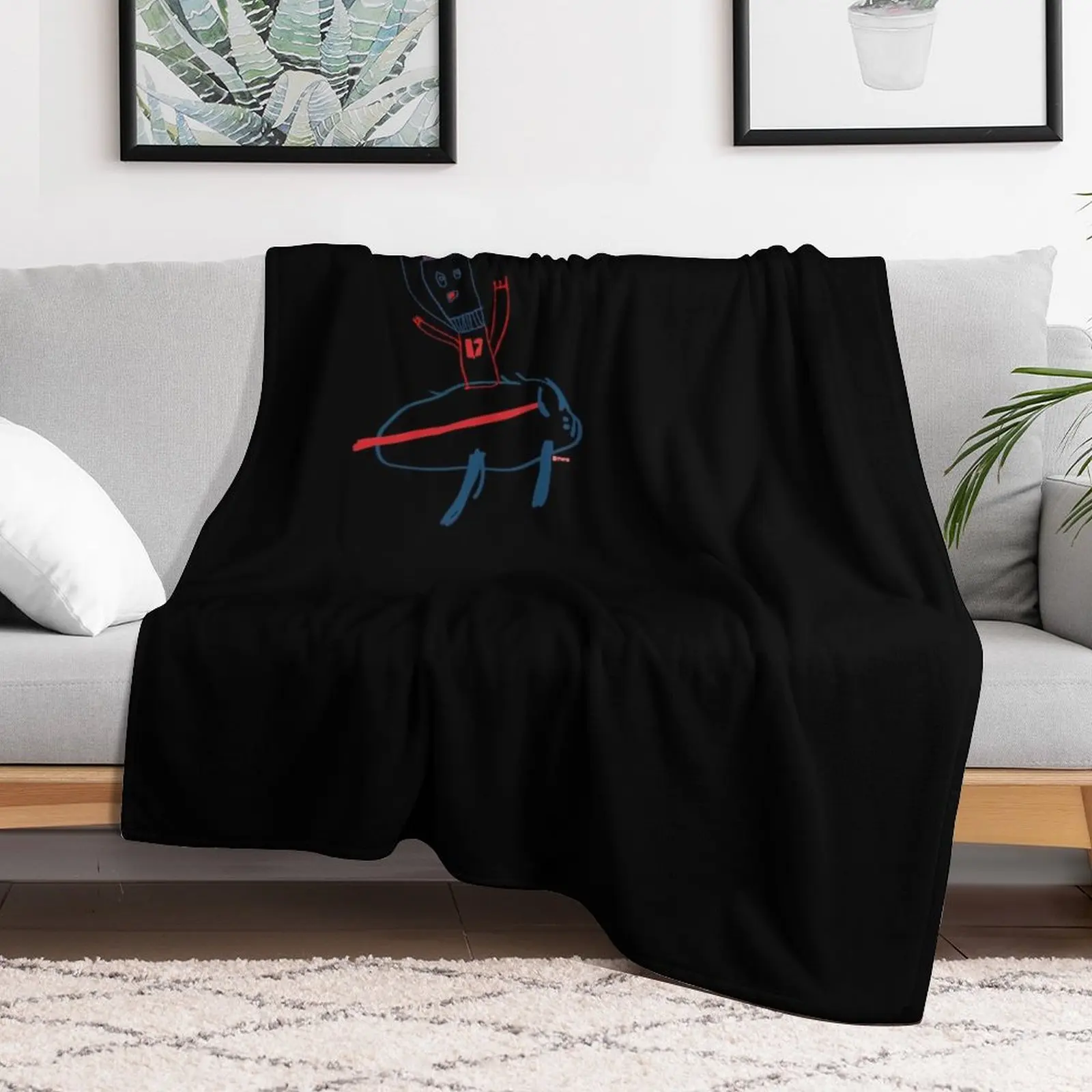 

Josh Allen Riding a Buffalo Throw Blanket Flannel Fashion Sofas Thins Blankets