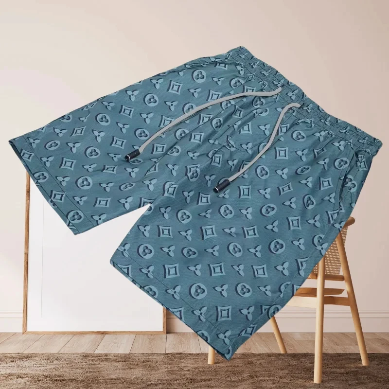 الراقية كامل على طباعة الأزياء الجرافيك الرجال التجفيف السريع الشارع عارضة السراويل مريح استرخاء صالح التدريب اللياقة البدنية السباحة موتو #3