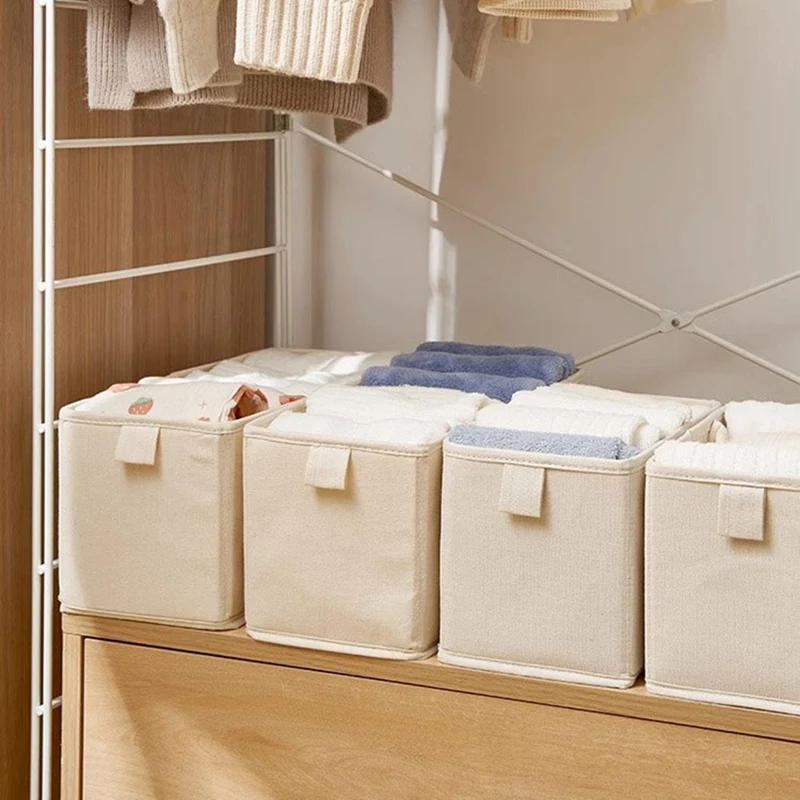 

N84R-Большой ящик для хранения в шкафу, прочный складной ящик для хранения