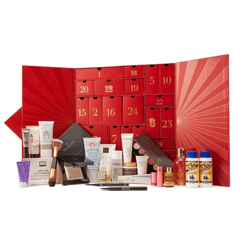 Cheap Price Eco-friendly Cardboard Drawer Mystery Countdown Box Luxury Custom Advent Calendar Packaging Box